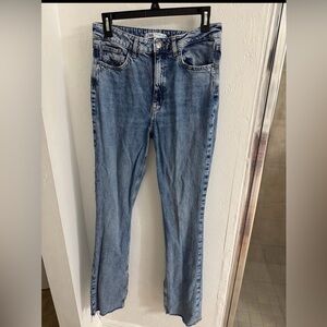 Zara light wash viral blogger straight leg jeans size 6